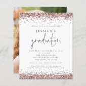 Budget Foto Roos Gouden Glitter 2024 Afstuderen (Voorkant / Achterkant)