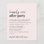 Budget Foto roze bruiloft Aankondiging ontvangst (Voorkant)