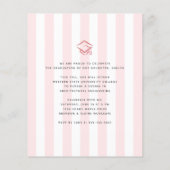 Budget foto roze glitterscript afstudeeruitnodigin (Achterkant)
