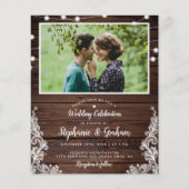 Budget Foto Rustic String Lights & Lace Wedding (Voorkant)