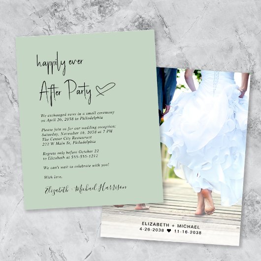 Budget Foto Sage Wedding Reception