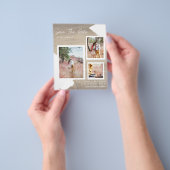 BUDGET FOTO SAVE DATE Engaged Announge THIN F Flyer (Hand)