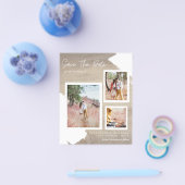 BUDGET FOTO SAVE DATE Engaged Announge THIN F Flyer (Enkel)