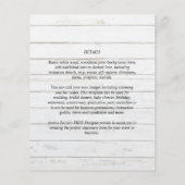 BUDGET FOTO Save Dates INVITIONS - gemengde kleure Flyer (Achterkant)