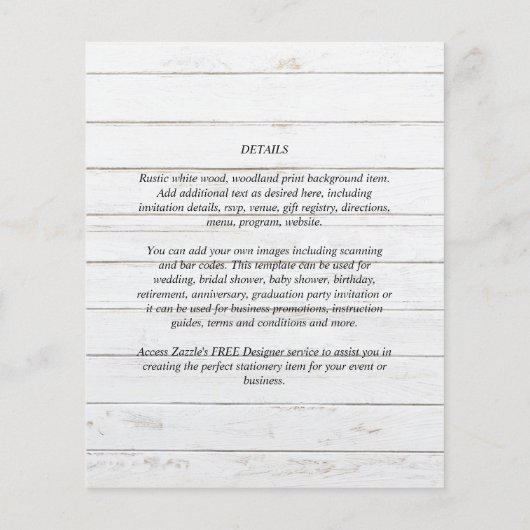 BUDGET FOTO Save Dates INVITIONS - gemengde kleure Flyer (Achterkant)