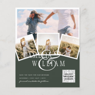 BUDGET FOTO Save Dates INVITIONS - gemengde kleure Flyer