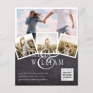 BUDGET FOTO Save Dates INVITIONS - gemengde kleure Flyer