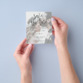 Budget Foto Save the Date Eenvoudig Elegant Flyer (Hand)