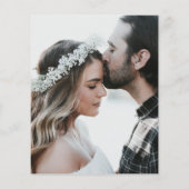 Budget Foto Save the Date Eenvoudig Elegant Flyer (Achterkant)