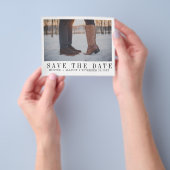 Budget Foto Save the Date Flyer (Hand)