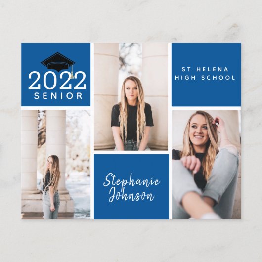 BUDGET Foto senior Afstuderen Briefkaart (Voorkant)