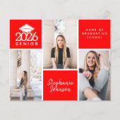 BUDGET Foto senior Afstuderen Briefkaart (Voorkant)