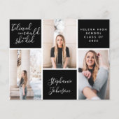 BUDGET Foto senior Afstuderen Briefkaart (Voorkant)