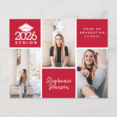 BUDGET Foto senior Afstuderen Briefkaart (Voorkant)