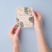 BUDGET Foto Sla Data op PAMPAS Koraal Tropisch Flyer (Hand)