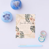 BUDGET Foto Sla Data op PAMPAS Koraal Tropisch Flyer (Enkel)