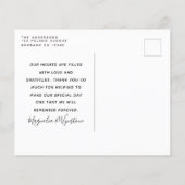 Budget Foto Snowflake Wedding Dank u Briefkaart (Achterkant)