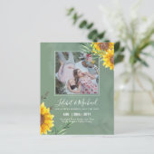 BUDGET Foto Spara Datum of Trouw Rustieke Zonneblo (Staand voorkant)