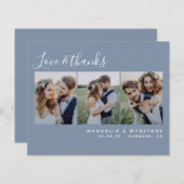 Budget Foto Stusty Blue Weddenschap Hartelijk dank (Voorkant / Achterkant)