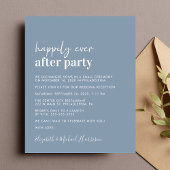 Budget Foto Stusty Blue Wedding Reception nodigt u