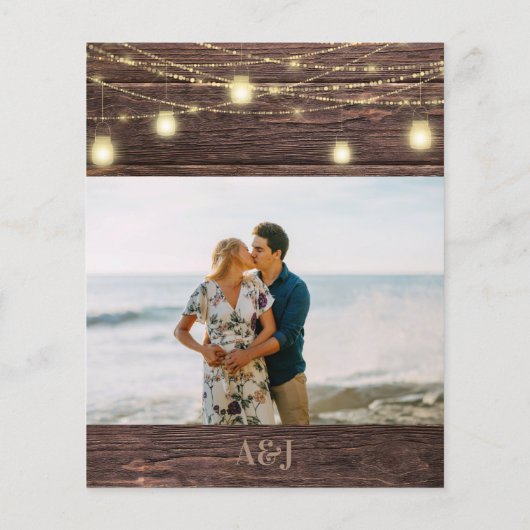 Budget Foto Sunflower Wood & Licht Sparen de Datum (Achterkant)