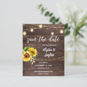 Budget Foto Sunflower Wood & Licht Sparen de Datum (Staand voorkant)