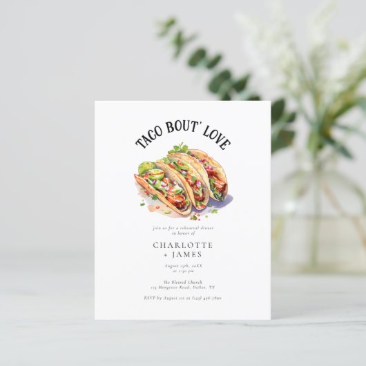 Budget Foto Taco Over Liefde Repetitie Diner (Staand voorkant)