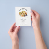 Budget Foto Taco Over Liefde Repetitie Diner Flyer (Hand)