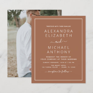 Budget Foto Terra Cotta Boho Weduwing Simple