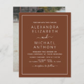 Budget Foto Terra Cotta Boho Weduwing Simple (Voorkant / Achterkant)