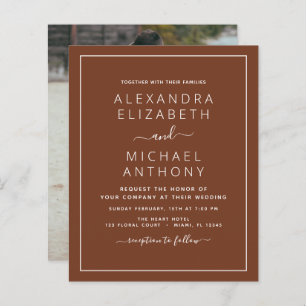 Budget Foto Terra Cotta Boho Weduwing Simple