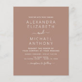 Budget Foto Terra Cotta Boho Weduwing Simple Flyer (Voorkant)