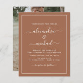 Budget Foto Terracotta Boho Wedding Simple (Voorkant / Achterkant)