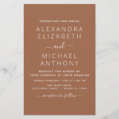 Budget Foto Terracotta Boho Wedding Simple (Voorkant)