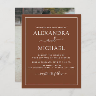 Budget Foto Terracotta Boho Wedding Simple