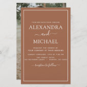 Budget Foto Terracotta Boho Wedding Simple (Voorkant / Achterkant)