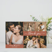 Budget Foto Terracotta Weddenschap Hartelijk dank (Staand voorkant)