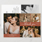 Budget Foto Terracotta Weddenschap Hartelijk dank (Voorkant / Achterkant)