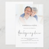 BUDGET Foto Thanksgiving Diner Invite (Voorkant / Achterkant)