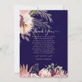 BUDGET Foto Trouw Dankkaart Pampas Gras Bruiloft (Voorkant)