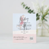 BUDGET FOTO TROUWEN QR SCANCODE UITNODIGINGEN (Staand voorkant)