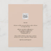 BUDGET FOTO TROUWEN QR SCANCODE UITNODIGINGEN FLYER (Achterkant)
