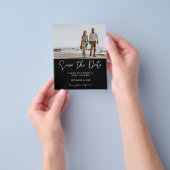 Budget Foto Typografie Save the Date HB Flyer (Hand)
