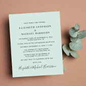 Budget Foto van het huwelijk Uitnodiging tot het o