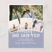 BUDGET FOTO Verloving Huwelijks UITNODIGING Aankon (Voorkant)