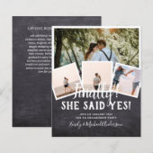 BUDGET FOTO Verloving Huwelijks UITNODIGING Aankon (Voorkant / Achterkant)