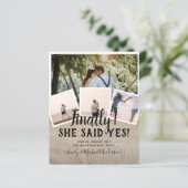 BUDGET FOTO Verloving Huwelijks UITNODIGING Aankon (Staand voorkant)