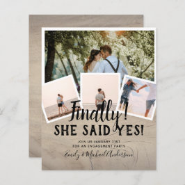 BUDGET FOTO Verloving Huwelijks UITNODIGING Aankon