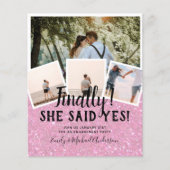 BUDGET FOTO Verloving Huwelijks UITNODIGING Aankon (Voorkant)