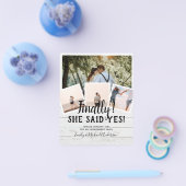 BUDGET FOTO Verloving Huwelijks UITNODIGING Aankon Flyer (Enkel)